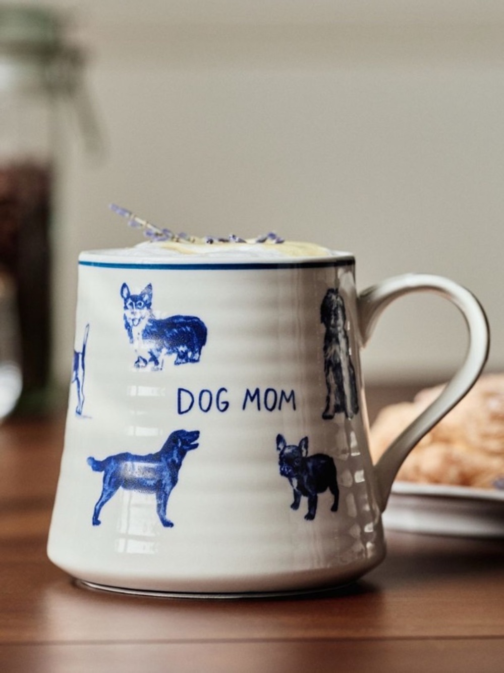 Molly Hatch Anthropologie Exclusive Stoneware Dog Mom Mug , New in the Box